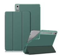 DINGGUAGUA Coque Etui Housse de Protection pour Lenovo Tab P12 12.7 Pouces Tablette sorti en 2023 Souple en TPU Case Cover Housse Fonction Stand et Sommeil/Réveil Automatiquee,Vert foncé