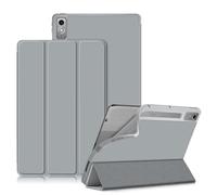 DINGGUAGUA Coque Etui Housse de Protection pour Lenovo Tab P12 12.7 Pouces Tablette sorti en 2023 Souple en TPU Case Cover Housse Fonction Stand et Sommeil/Réveil Automatiquee,Gris