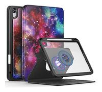 DINGGUAGUA Coque pour iPad 10ème Génération 2022 10.9 Pouces avec Porte-Stylet Housse Rotative à 360° Étui Fixation Magnétique Modèle A2696, A2757, A2777,Veille/Réveil Automatique,Galaxie