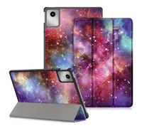 DINGGUAGUA Coque pour Lenovo Tab M11 11 Pouces 2024 Étui Fin et Rigide Housse Pliable Légère, Protection pour Lenovo TB-330FU/TB-330XU Tri-Fold Folio Case,Galaxy