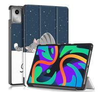 DINGGUAGUA Coque pour Lenovo Tab M11 11 Pouces 2024 Étui Fin et Rigide Housse Pliable Légère, Protection pour Lenovo TB-330FU/TB-330XU Tri-Fold Folio Case,Chat