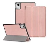 DINGGUAGUA Coque pour Lenovo Tab M11 11 Pouces 2024 Étui Fin et Rigide Housse Pliable Légère, Protection pour Lenovo TB-330FU/TB-330XU Tri-Fold Folio Case,Or Rose
