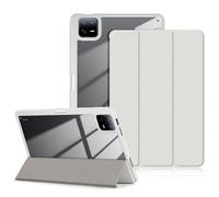 DINGGUAGUA Coque pour Xiaomi Mi Pad 6 11 Pouces 2023,Tri-Fold Smart Folio Case Mi Pad 6 Pro Cover Housse Etui de Protection Ultra Slim Housse Étui avec Veille/Réveil Automatique,Gris