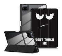 DINGGUAGUA Coque pour Xiaomi Mi Pad 6 11 Pouces 2023,Tri-Fold Smart Folio Case Mi Pad 6 Pro Cover Housse Etui de Protection Ultra Slim Housse Étui avec Veille/Réveil Automatique,Don't Touch me