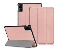 DINGGUAGUA Coque pour Xiaomi Redmi Pad SE 11 Pouces 2023 Cover,Tri-Fold Smart Folio Case Housse Etui de Protection Ultra Slim Housse Étui avec Fonction Support,Veille/réveil Automatique,Or Rose