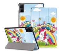 DINGGUAGUA Coque pour Xiaomi Redmi Pad SE 11 Pouces 2023 Cover,Tri-Fold Smart Folio Case Housse Etui de Protection Ultra Slim Housse Étui avec Fonction Support,Veille/réveil Automatique,Cheval Blanc