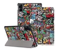 DINGGUAGUA Coque pour Xiaomi Redmi Pad SE 11 Pouces 2023 Cover,Tri-Fold Smart Folio Case Housse Etui de Protection Ultra Slim Housse Étui avec Fonction Support,Veille/réveil Automatique,Graffiti