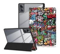 DINGGUAGUA Coque pour Xiaomi Redmi Pad SE 11 Pouces 2023,Tri-Fold Smart Folio Case Housse Etui de Protection Ultra Slim Housse Étui avec Fonction Support, Veille/réveil Automatique Cover,Graffiti