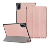 DINGGUAGUA Etui Coque Housse de Protection pour Honor Pad X9 11.5 Pouces et Honor Pad X8 Pro Tablette 2023 Tri-Fold Smart Folio Tablet Case,Or Rose