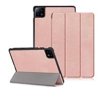 DINGGUAGUA Etui Coque Housse de Protection pour Xiaomi Mi Pad 6/Mi Pad 6 Pro 11 Pouces Tablette 2023 Tri-Fold Smart Folio Tablet Case with Auto Wake, Or