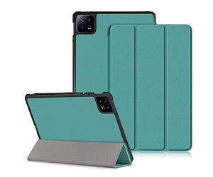 DINGGUAGUA Etui Coque Housse de Protection pour Xiaomi Mi Pad 6/Mi Pad 6 Pro 11 Pouces Tablette 2023 Tri-Fold Smart Folio Tablet Case with Auto Wake, Vert
