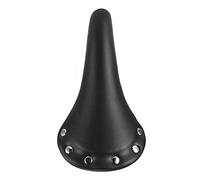 DINGGUANGHE-CUP Selles VTT Fixe Racing Mountain Bike Shock Absorber antidérapante Mat PU Coussin Souple en Cuir Rivet vélo Selle Solid Steel Professionnel (Color : Black)
