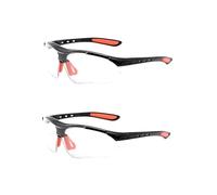 Dinghaole 2 Pièces Lunettes de Sécurité, Lunettes de Sécurité Transparentes, Lunettes de Protection Légères, Surlunettes de Protection, Chasse Sport Tir Pêche Travail Sécurité