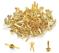 dinghaole 200Pcs Golden Opening Sale - Boucles De Bricolage en Papier Rond pour L'artisanat, Clips, Clips, Agrafes Et Articles De Bureau Et Ménagers