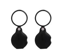 Dinghaole 2pcs Mise À Niveau 20X Mini Poche Loupe avec Étui De Protection Rotatif pour La Lecture Noir Loupe Portable pour Les Cartes, Les Livres Et Le Travail De Près