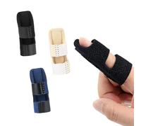 Dinghaole 3 Pièces Attelles Doigt Réglables, Attelle de Doigt, Attelle Petit Doigt avec Bande en Aluminium Intégrée pour Fracture, Entorse, Arthrite et Tendinite Unisexe Taille Unique