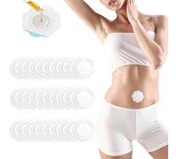 dinghaole 30 Pcs Pack d'Huile de Ricin pour Nombril, Patchs d'Huile De Ricin, Paquet d'Huile Ricin Auto-Adhésif, 6 * 6CM Autocollant Patch Huile De Ricin (Huile Non Incluse)