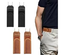 dinghaole 4 Pièces Ceinture Sans Boucle Élastique, Side Belt Without Buckle Elastic Stretch Adjustable Belt, Ceinture Élastique Sans Boucle Pour Hommes, Jeans, Travail, Décontracté, Affaires, Maison