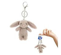 dinghaole Adorable Porte-clés Lapin en Pluh, Rabbit Key Chain Plush, Cute Bunny Keychain Backpacks, Accessoires Charme pour les Convient Aux Sacs à main Clés de Voiture Sacs à dos