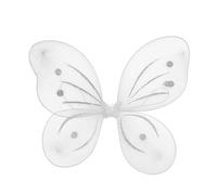 dinghaole Ailes de fée Blanches pailletées pour Adultes et Grands Enfants, Ailes d'ange pour Adultes, Costume de fée des Dents, Ailes de fée pour Halloween, fête de Noël, Ailes de Papillon