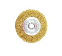 Dinghaole Brosse Circulaire à Fils d'Acier Ondulés，Ø100 mm，Fil de fer ondulé,pour métal et pierre, brosse métallique pour perceuse, appareils fil métallique nettoyer