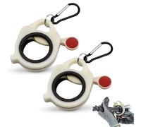 dinghaole Lot de 2 organiseurs de serre-câbles réutilisables et polyvalents, en métal léger, outil de fixation de ceinture, gestion des câbles et des fils, convient à la plupart des attaches de câble