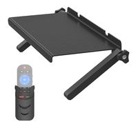 Dinghosen Étagère supérieure réglable de, Support de Montage pour téléviseur pour appareils de Streaming, boîte à câbles, routeur et décoration d'intérieur, Support de Rangement pour TV, Noir