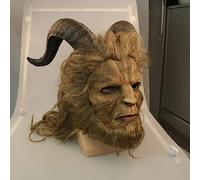 dinghuizi Masque Et Casque Beauty Beast Masque Complet pour Adulte Masque Royal en Latex Masque Cosplay Maquillage Halloween Party Masque en Latex,OneColor-OneSize