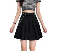 DINGJIUYAN Kpop Outfits Jupe Corset Années 90 Porte-jarretelles Emo Gothique pour Femme, E, S
