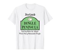 Dingle Peninsula Irlande Sheep Pub Sign Design Souvenir T-Shirt