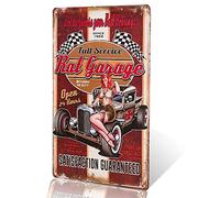 dingleiever - Panneau en métal vintage pour garage - Décoration murale de garage - Autocollant pour bar et café