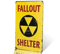 dingleiever - Plaque en métal vintage « Fallout Shelter » de Noël - Décoration de garage