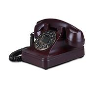 Dingliang Téléphone Vintage rétro Antique téléphone Fixe Téléphones à l'ancienne avec Bouton-Poussoir LCD Affichage Classic Retro Desktop Téléphone pour la décoration de la Maison