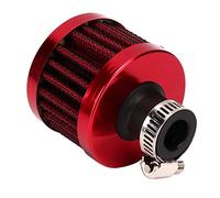Dingln 25 Mm / 1 Po Mini Filtre D'entrée D'air Universel De Voiture Reniflard De Carter D'accessoires (Rouge)