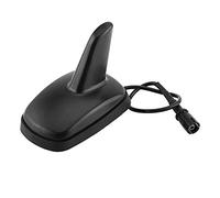 Dingln Antenne de Voiture D'aileron de Requin, Angle de Style Sport antenne AM FM Radio de Toit de Voiture de Forme d'aileron de Requin pour Seat Skoda (Noir)