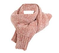 Dinglong Écharpe de chenille,Femme de mode classique hiver chaud solide long châle de laine écharpe cou doux (Rose)