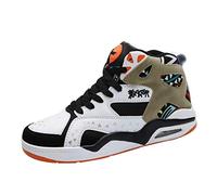 Dinglong EU 43 Chaussures décontractées Baskets Chaussures de Sport Montantes Respirantes en pour Hommes Chaussures de Baskets Hip-hop à Coussin d'air basquette Homme Basket sans Lacets Homme
