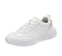 Dinglong EU 43 Chaussures randonnée Femme Chaussures pour Hommes Grande Taille en Cuir décontracté à Lacets Couleur Unie Mode décontractée Chaussures Simples Chaussures de Sport Chaussures