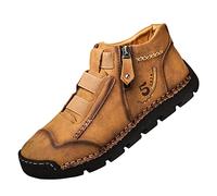 Dinglong EU 45 Chaussure rehaussante Homme Grandes Chaussures de Sport Britanniques à Fermeture éclair pour Le Commerce extérieur en Cuir décontracté pour Hommes Chaussure rehaussante Homme
