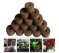 DingLong Home Pastille de Tourbe Compressée Tourbe Granulés Bouchons, granulés de Sol de Tourbe pour la Culture de Plantes de Jardinage, de Plantes de Multiplication et de Germination (10 Pack)