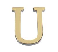 Dinglong Lettres Miroir Adhésif, 3D DIY Lettre Alphabet Décoratives, 26 Lettres DIY 3D Miroir Acrylique Mur Autocollant, Alphabet Miroir - Hauteur 10 cm Home Decor