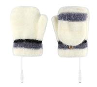 Dinglong Noir Gants Sport Thermiques Mitaine Full Half Pour Ordinateur Portable Usb Winter Women Warm Gloves Heated Full Half Knit Laptop Gants Chauffant Femme Heated Gloves Gants Doublure Chauffants