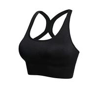 Dinglong Pole Dance Le Soutien-Gorge de Preuve des Femmes avec de Grands Seins et Un Beau Dos Peut être ajusté pour à l'extérieur du Soutien-Gorge d'exercice de Yoga Pole Dance (Black, XL)