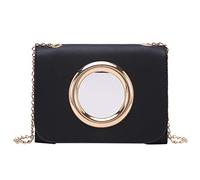 Dinglong Portefeuille Mini Mode Lady épaules chaîne Sac à Dos Couverture Transparent Paquet Messenger Sac Portefeuille Mini Porte-chéquiers Femme Porte chequier Long Petite Pochette