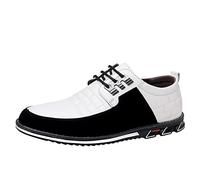 Dinglong Soulier Homme Cuir Chaussures en Cuir de Couleur Unie Respirantes et Confortables pour Hommes Soulier Homme Cuir Basket Homme Chaussure Homme Mocassin Homme Costume Homme