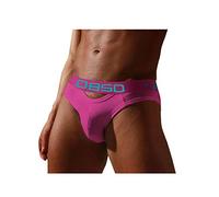 Dinglong sous-Vêtements String pour Hommes Slips Sexy Coton Taille U Respirant pour Hommes Saillie Faible Élastique sous-Vêtements pour Hommes Slip Taille Basse Homme