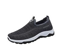 Dinglong Zapatillas Running Mode été et Automne Hommes Baskets Couleur Unie Mouche tissé Respirant et Confortable sans Lacet décontracté Zapatillas Running zapatillahombre ropa Deporte Hombre