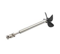 DingMotuo Boat Model 5 mm Shaft Assembly with 60 mm Four-Blade Full-Submerged Propeller, 304 Stainless Steel+Nylon PC, 1 set (30 CM-5 mm-joint)