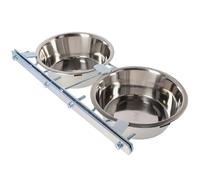 Dingo 17103 Lot de 2 gamelles à visser en acier inoxydable de 4,0 l pour chien