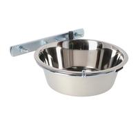 Dingo 17106 Gamelle en acier inoxydable pour chien Montage chenil 4,0 l Gamelle à visser pour eau et nourriture